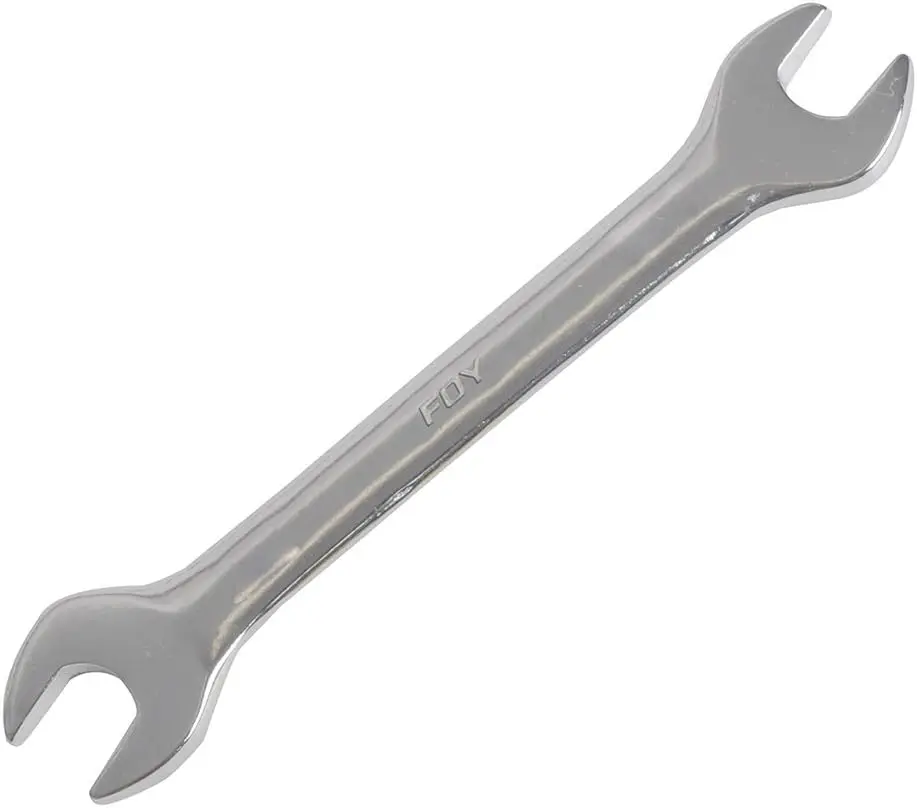 Llave española pulido espejo en pulgadas, 1/2" x 9/16"