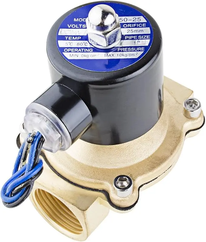 2W250-25 Valvula solenoide NC 2/2 1″ Accion directa en bronce para aire, agua y aceite