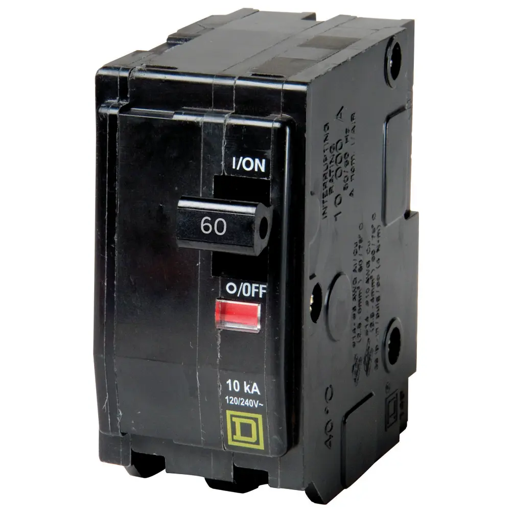 Interruptor termomagnético Square D de Schneider Electric de 2 polos 40 amperes Q0