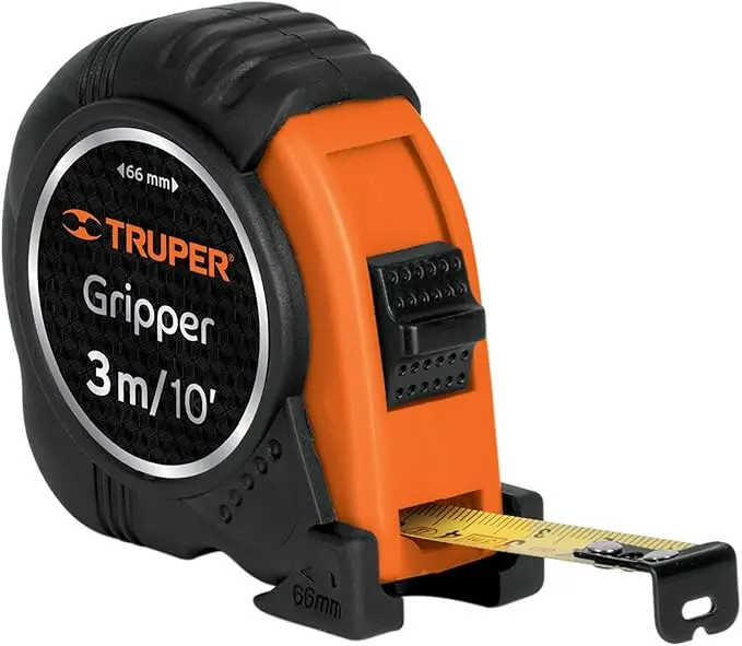 ruper FH-3ME, Flexómetro contra impacto, graduación métrica, 3 m, 13 mm