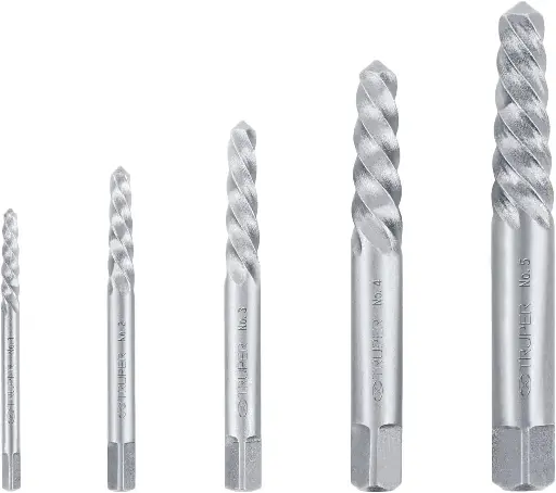 Truper EXT-5, Juego extractores de tornillos, 5 piezas