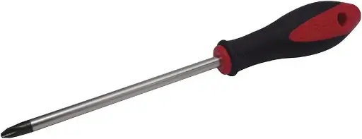 Urrea 8683 Destornillador con mango bimaterial, punta Phillips barra redonda #1 x 8"