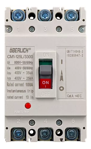 Interruptor termomagnetico 100A