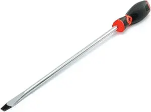 W30983 - Destornillador ranurado negro y rojo, 3/8" x 12"